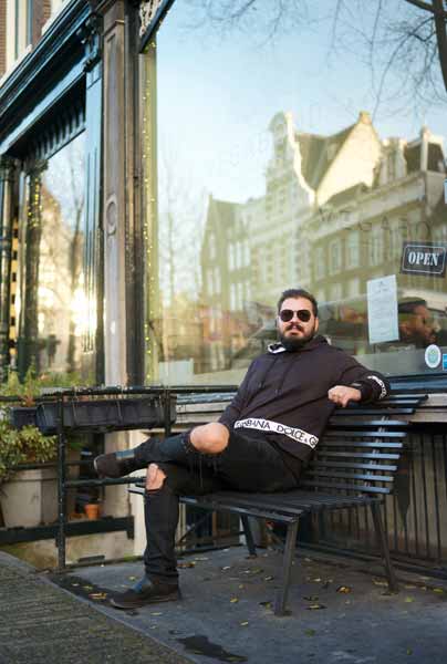 Original photo portrait in Amsterdam